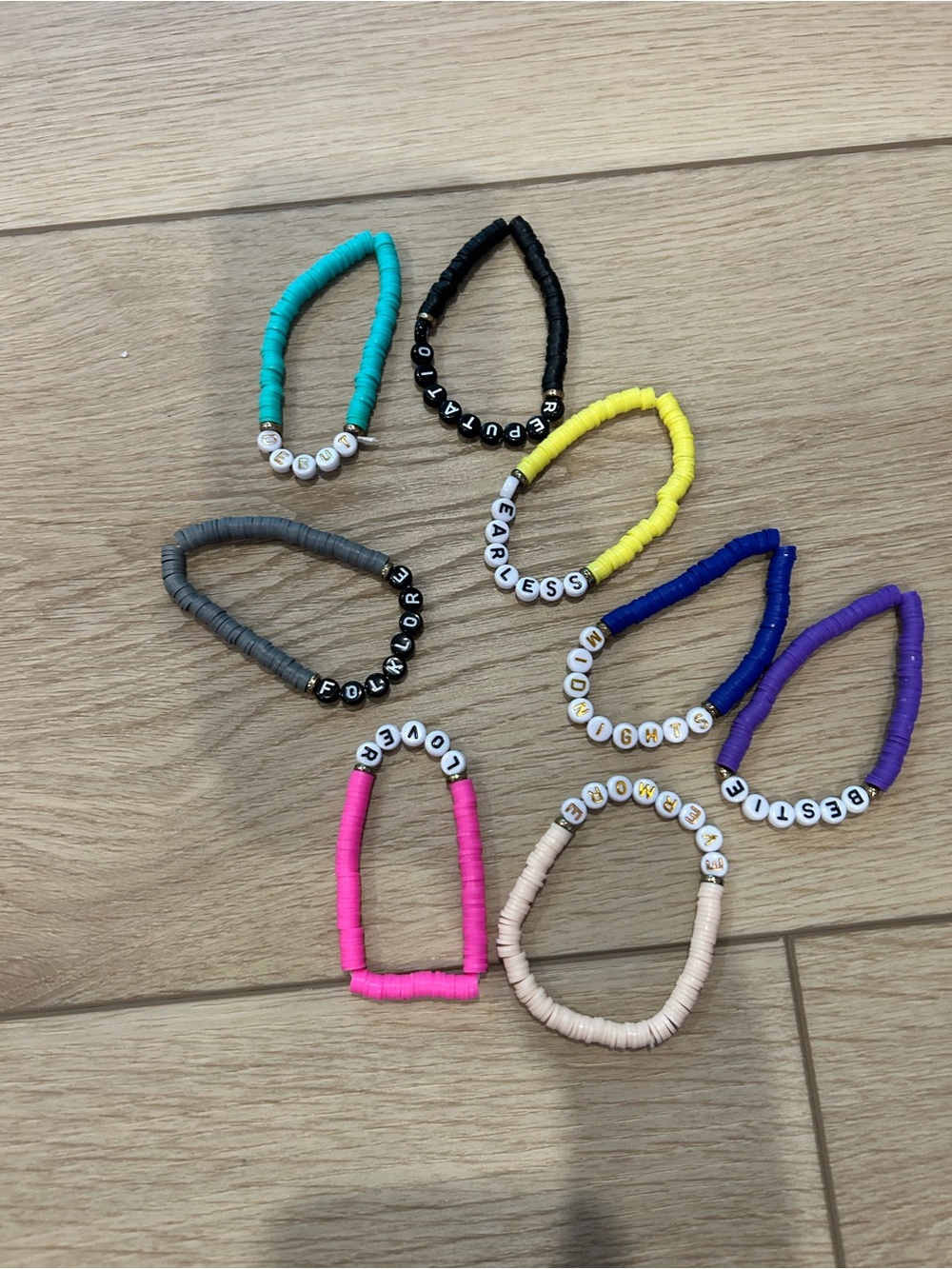 Taylor Swift albums. Kids Beaded Bracelet - Assorted Colors
